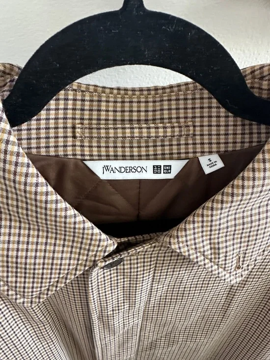 NWOT JW Anderson x Uniqlo plaid trench coat - Picture 4 of 12
